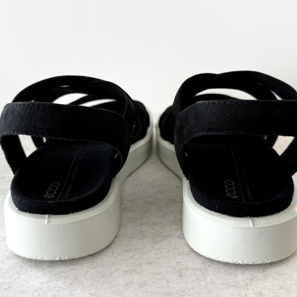 NEW ECCO Flowt W Black Strappy Elastic Sandals 27364302001 Womens EU 39 US 8-8.5 - Picture 10 of 10